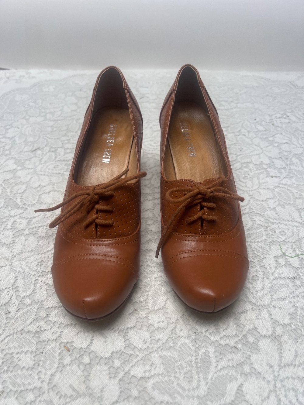 Vintage Oxford style lace up heels Modcloth